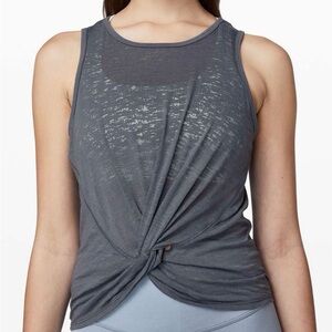 Lululemon Women's Gray Twist Knot Tank Top